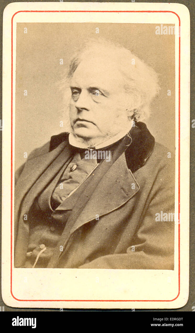 Carte-de-visite portrait of John Bright M.P. Stock Photo