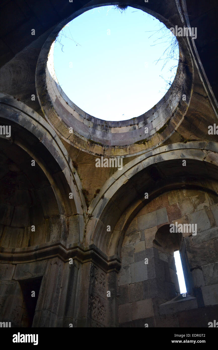 Interior of an ancient monastery in Dilijan, Armenia Stock Photo