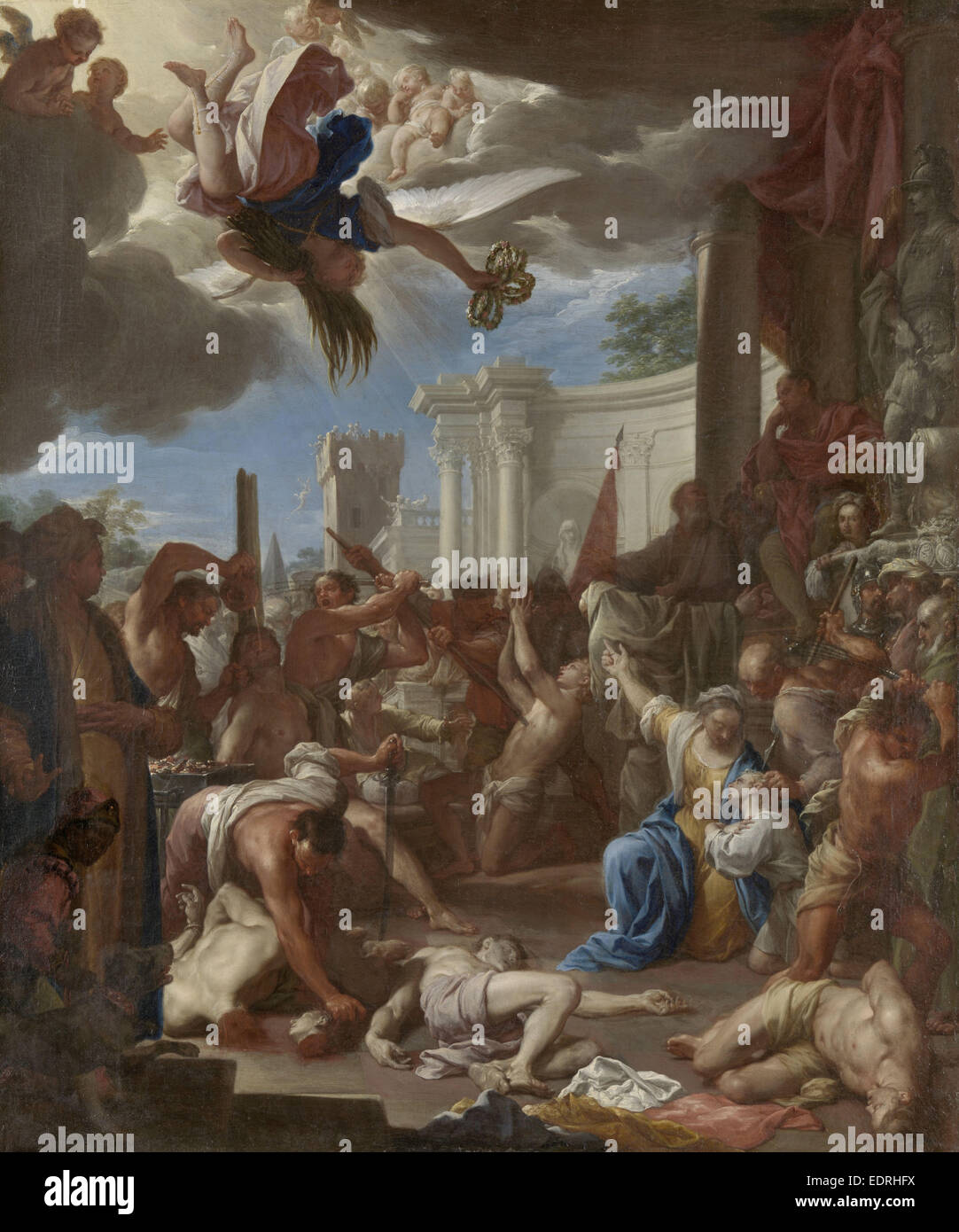The Martyrdom of the Seven Sons of Saint Felicity, Francesco Trevisani, 1709 Stock Photo