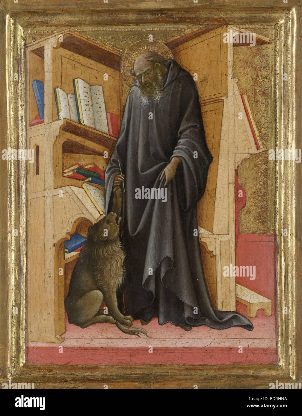Saint Jerome in his Study, Lorenzo Monaco, c. 1420 Stock Photo