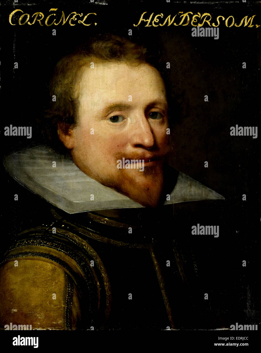 Portrait of Sir Robert Henderson of Tunnegask, Colonel of the Scotch Guards, workshop of Jan Antonisz van Ravesteyn Stock Photo