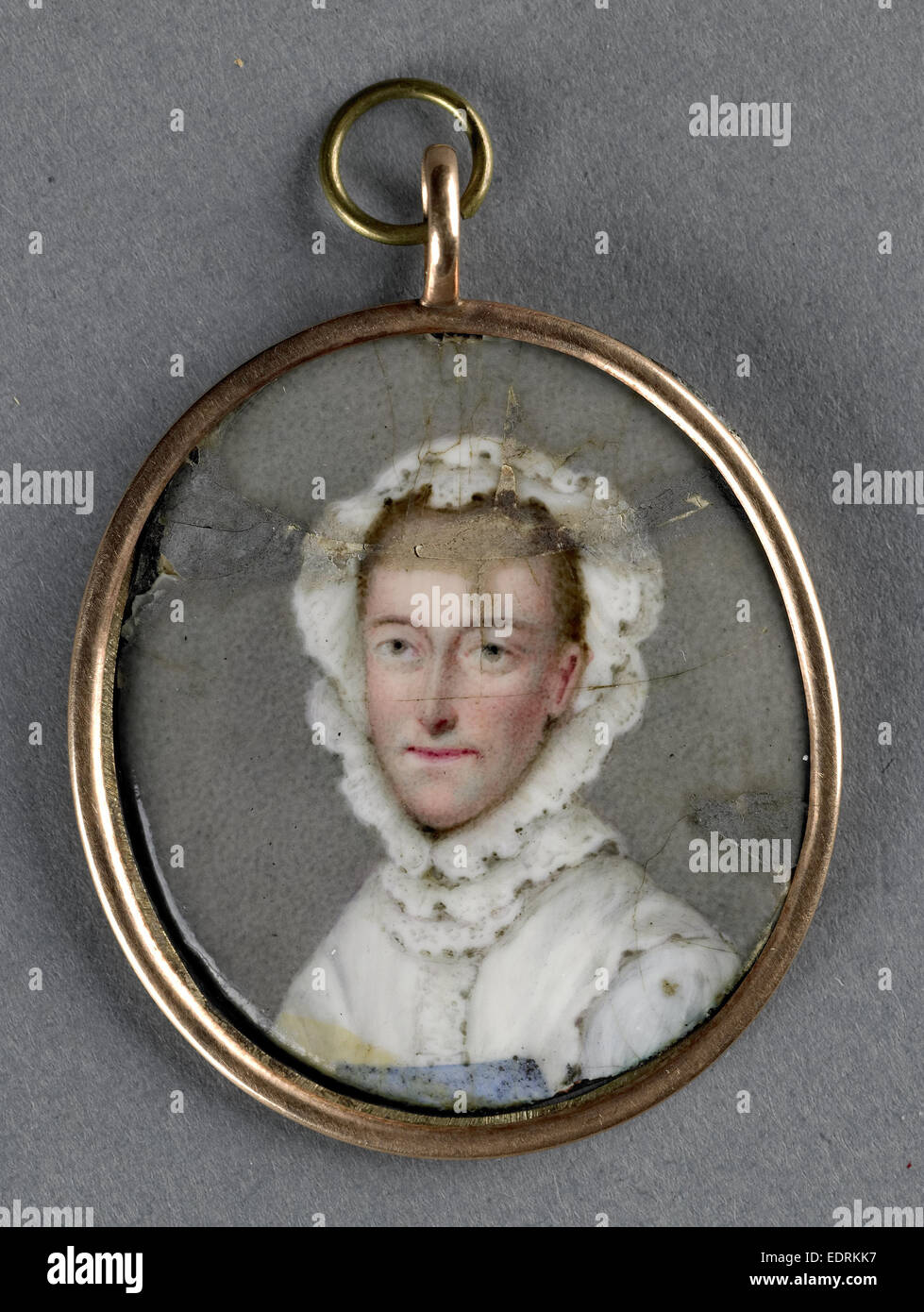 Mary of Hanover, 1722-72, Wife of Frederick, Landgrave of Hesse-Cassel, Anonymous, 1740 - 1770, Portrait miniature Stock Photo