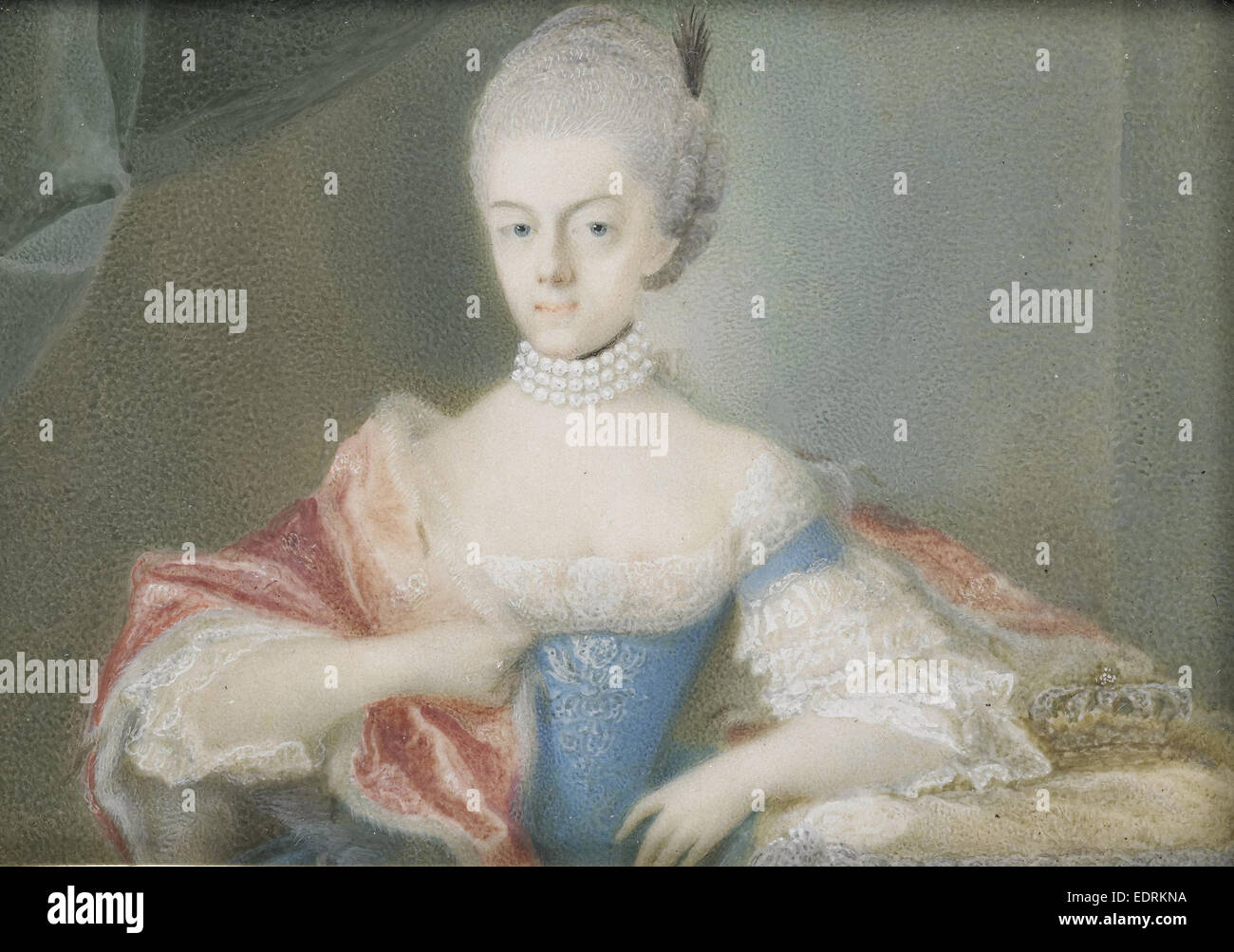 Frederika Sophia Wilhelmina, 1751-1820, princes of Prussia, wife of prins Willem V, Anonymous, 1765 - 1767 Stock Photo
