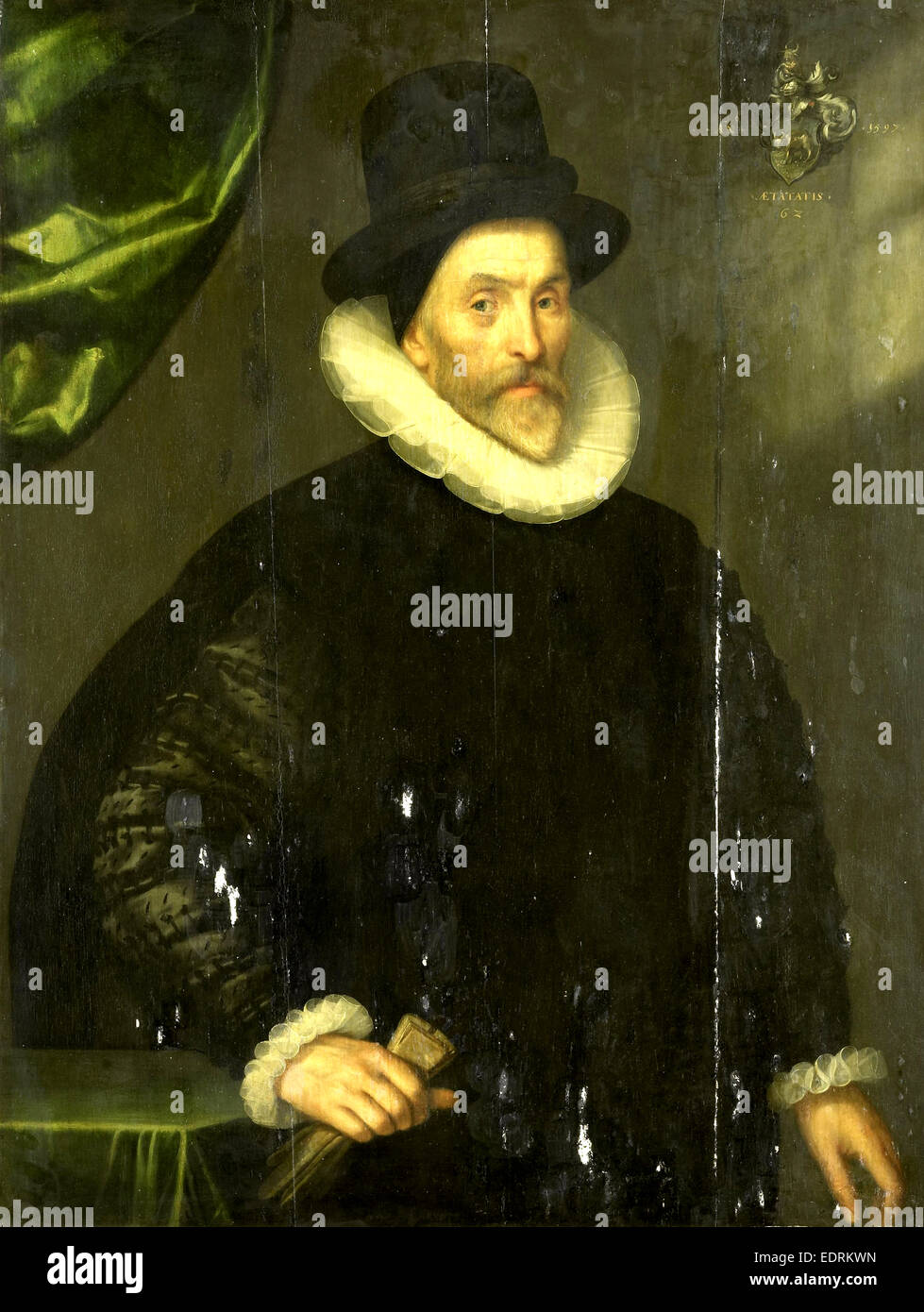 Portrait of Gualtero del Prado, Gortzius Geldorp, 1597 Stock Photo