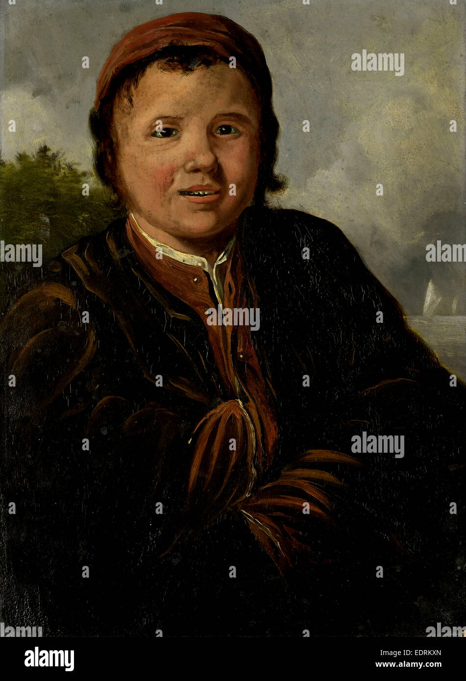 Fisher Boy, copy after Frans Hals, 1800 - 1899 Stock Photo