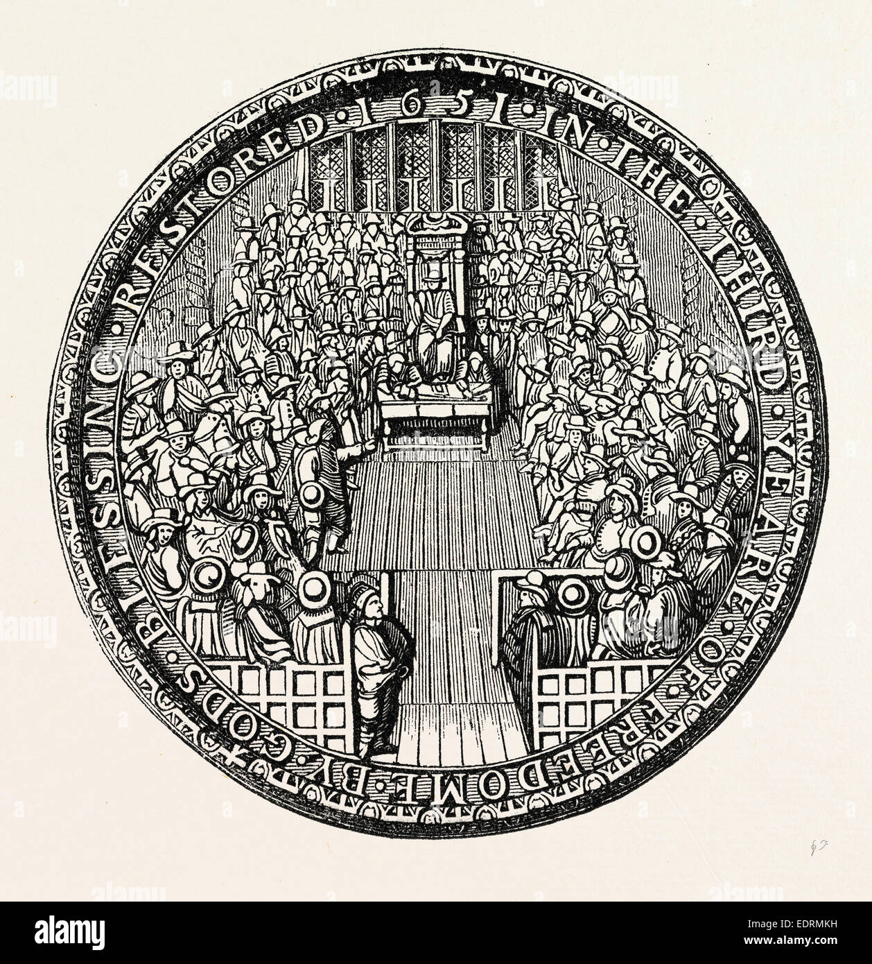 Great Seal Commonwealth, representing House Commons, London, England