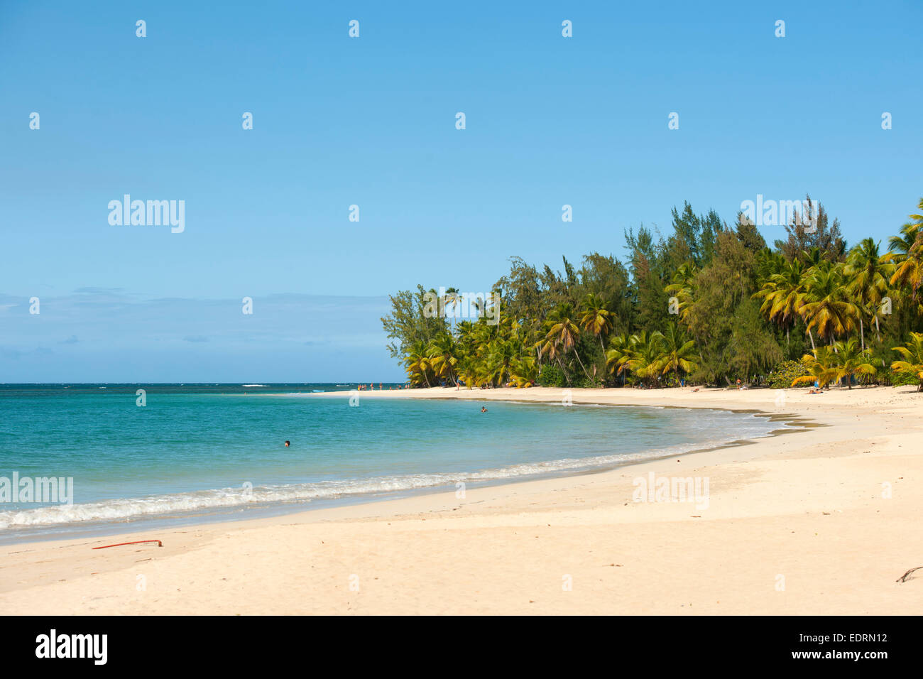 Dominikanische Republik, Halbinsel Samana, Las Terrenas, Strand im Osten Stock Photo