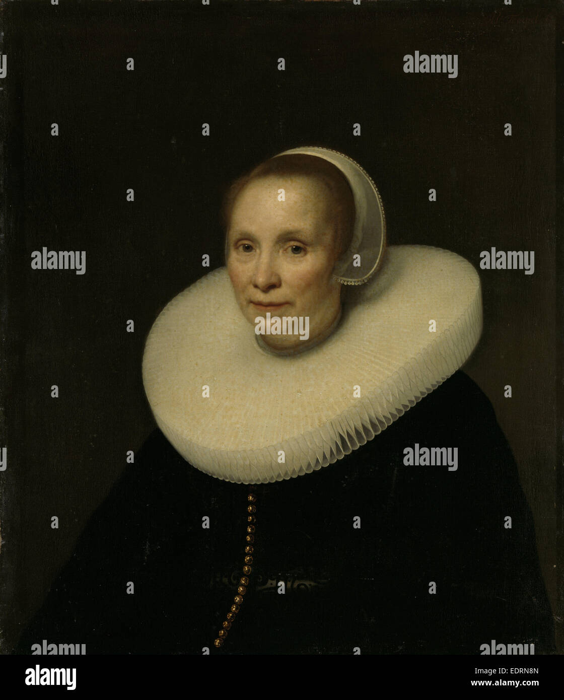 Portrait of a woman, Abraham van den Tempel, 1646 Stock Photo - Alamy