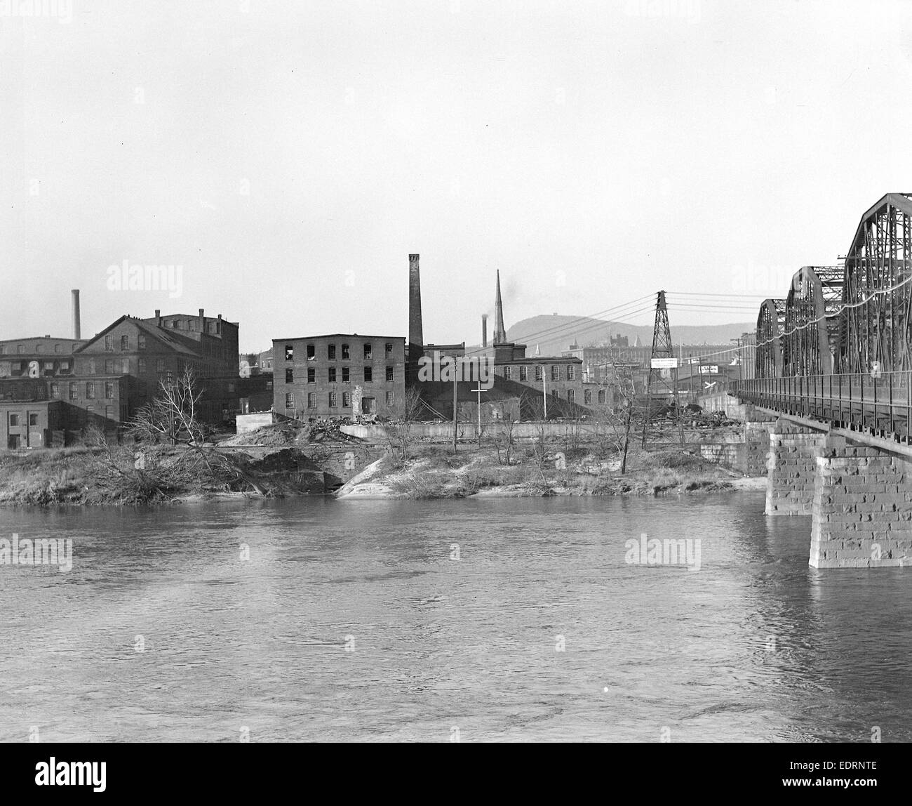 Mt. Holyoke, Massachusetts Scenes. Plants of the pristine industries of the Riverside Stock