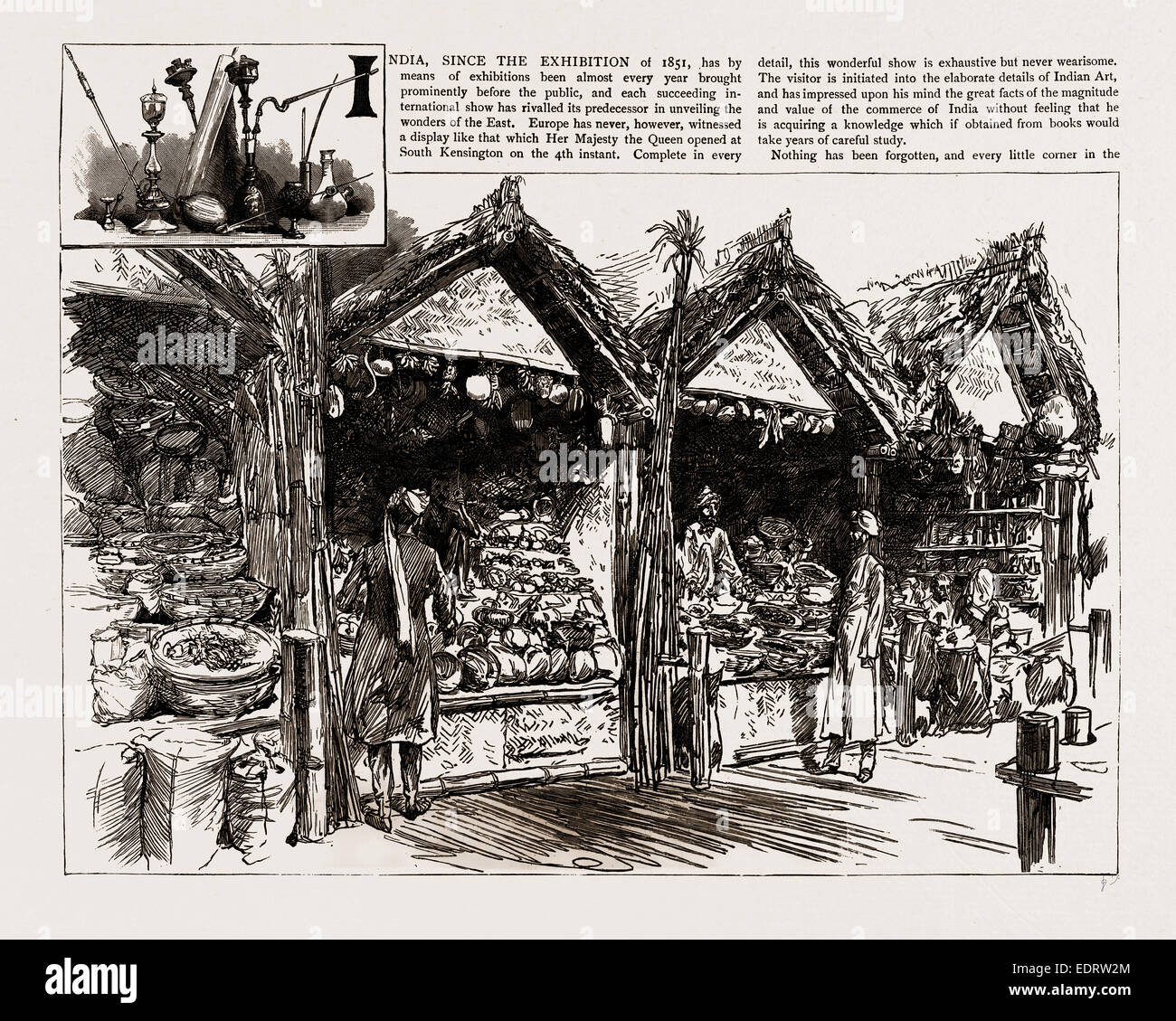 Native Bazaar Indian colonial history hi-res stock photography and images - Alamy