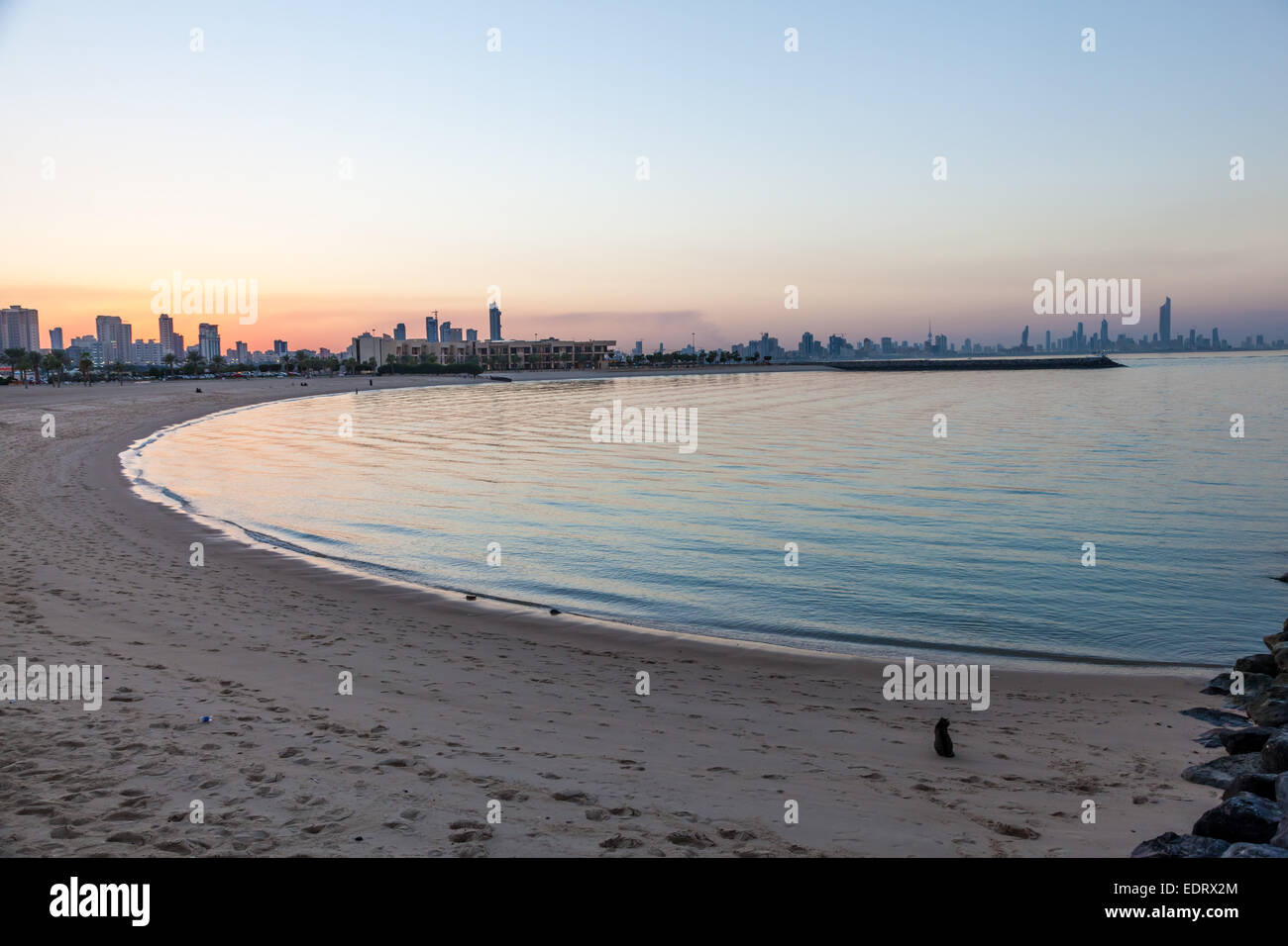 Marina Beach in Kuwait City, Middle East Stock Photo
