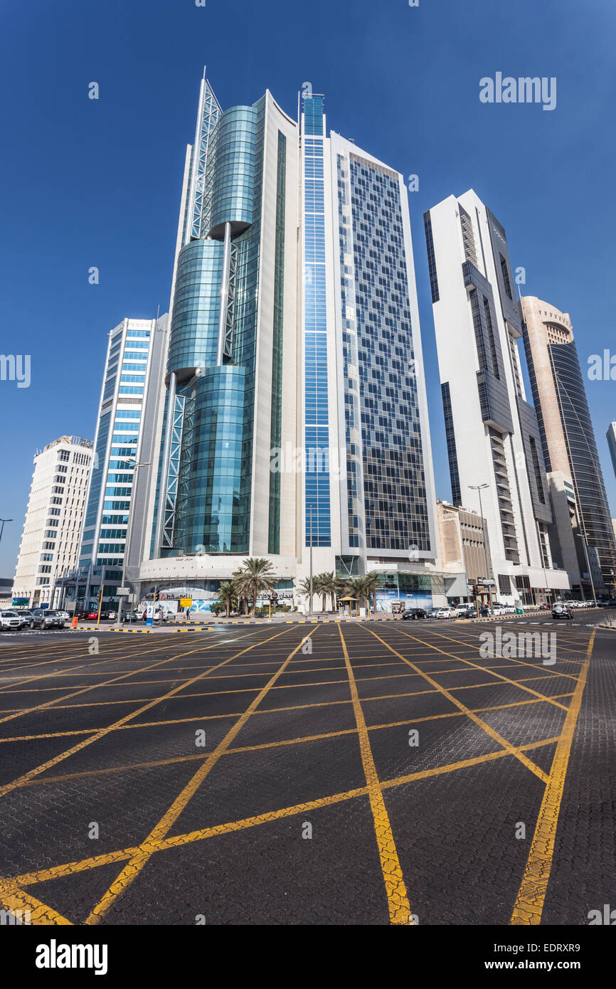 Skyscrapers downtown in Kuwait City Stock Photo Alamy