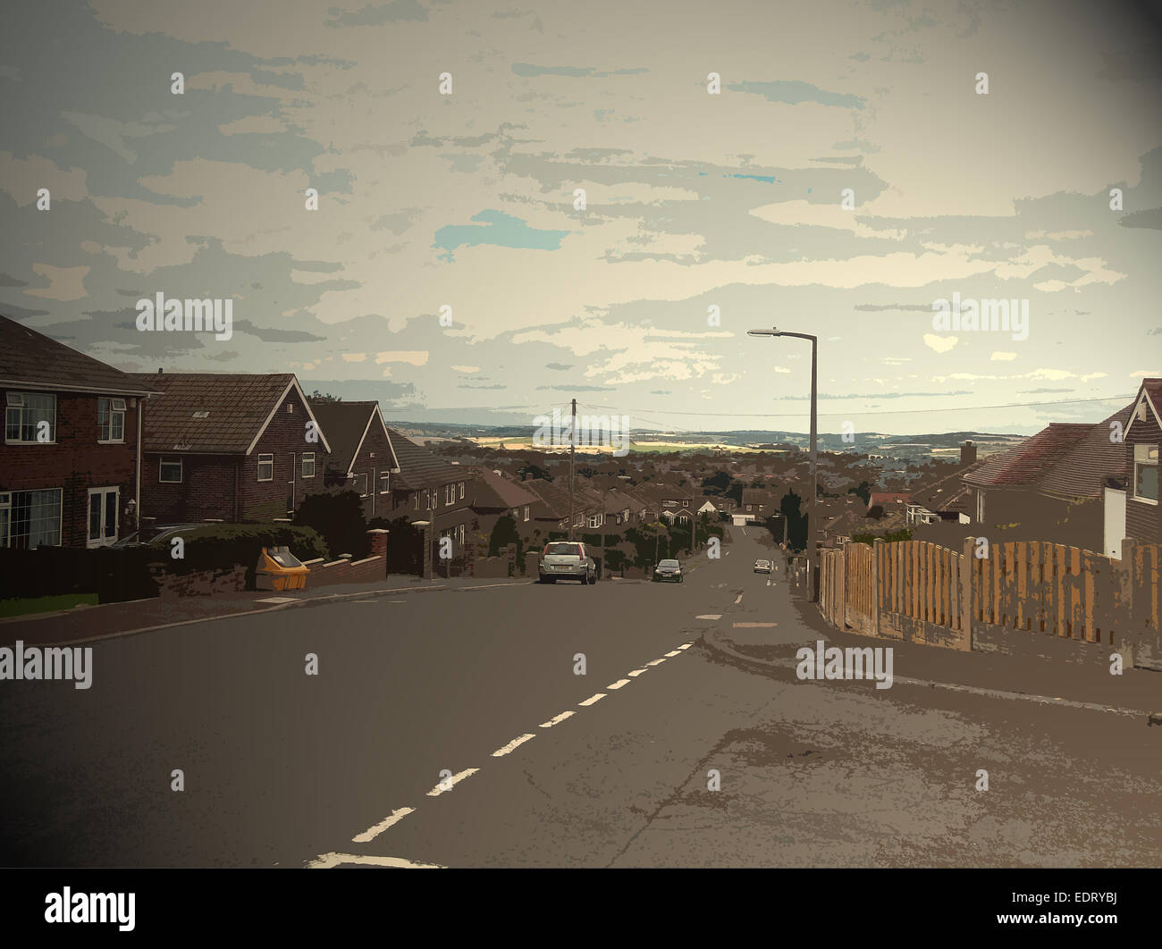 Junction of Leedham Road and Great Bank, The suburb of Brecks to the