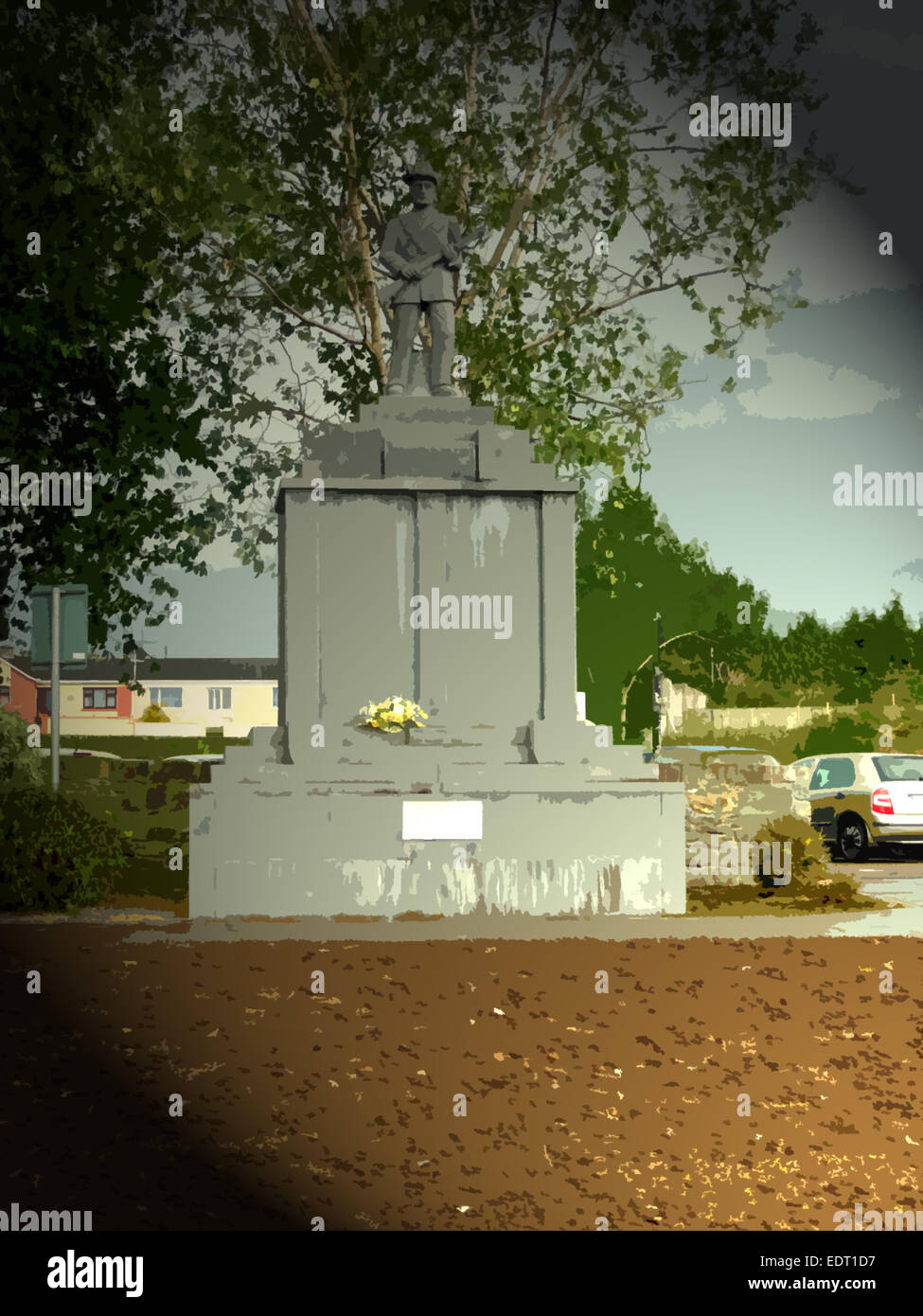 IRA Memorial on St Anne's Road, Killarney, near to Cill Airne, Coolcorcoran Bridge and Mill