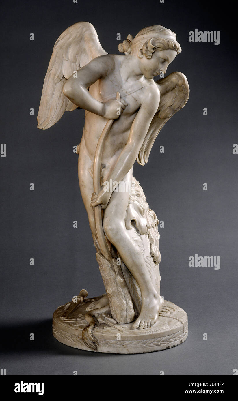 Edme Bouchardon, Cupid, French, 1698 - 1762, 1744, marble Stock Photo