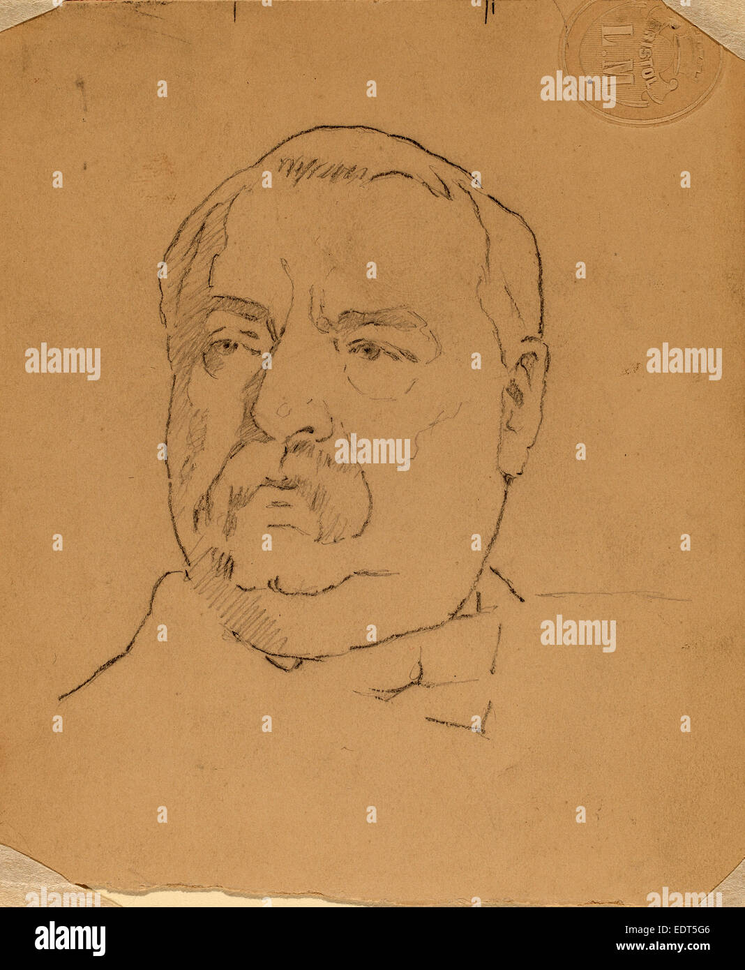 Eastman Johnson, Grover Cleveland [recto], American, 1824 1906