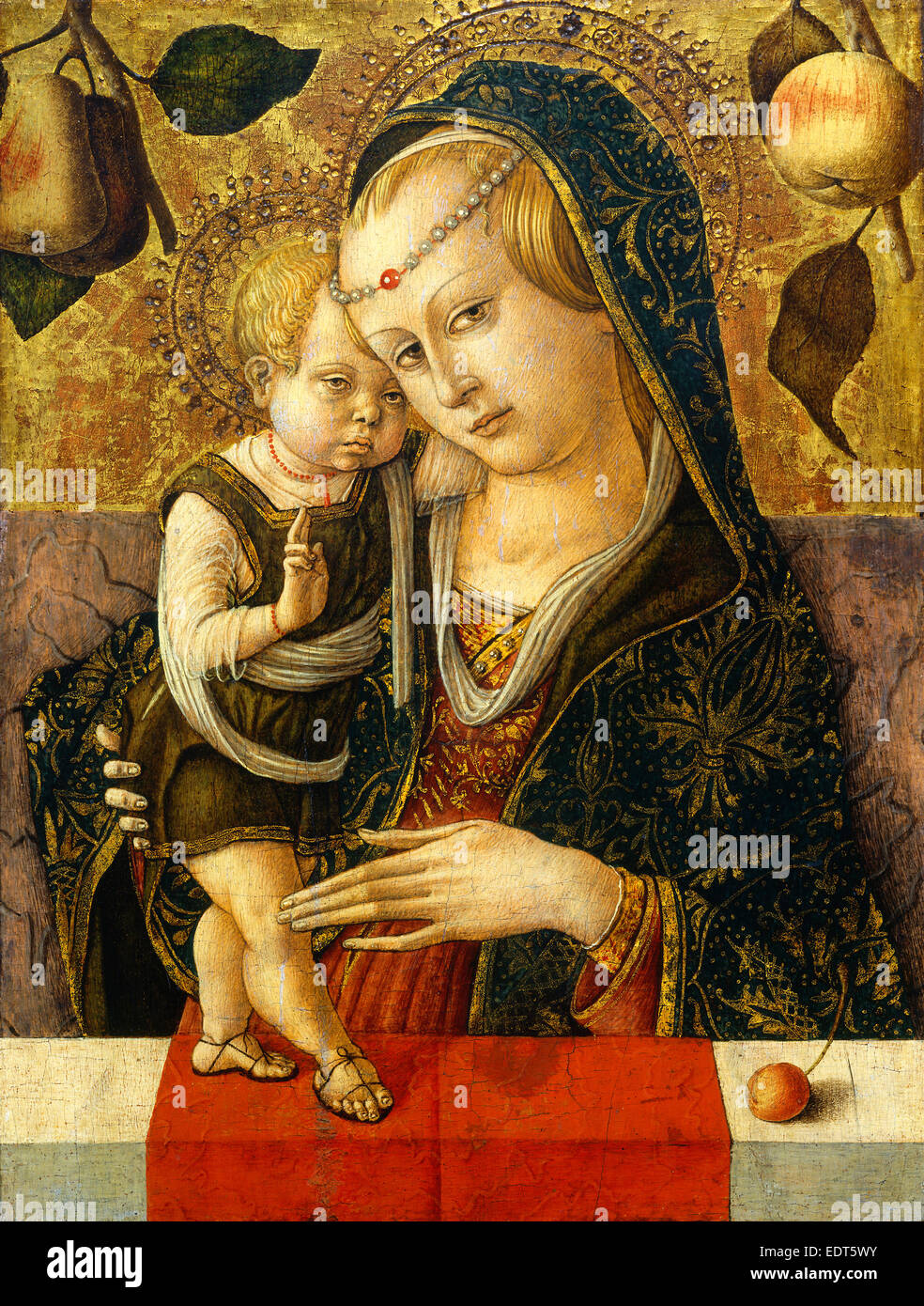 Carlo Crivelli, Madonna and Child, Italian, c. 1430-1435-1495, c. 1490, tempera on panel Stock Photo
