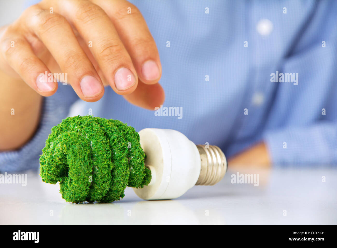 eco light bulb Stock Photo - Alamy