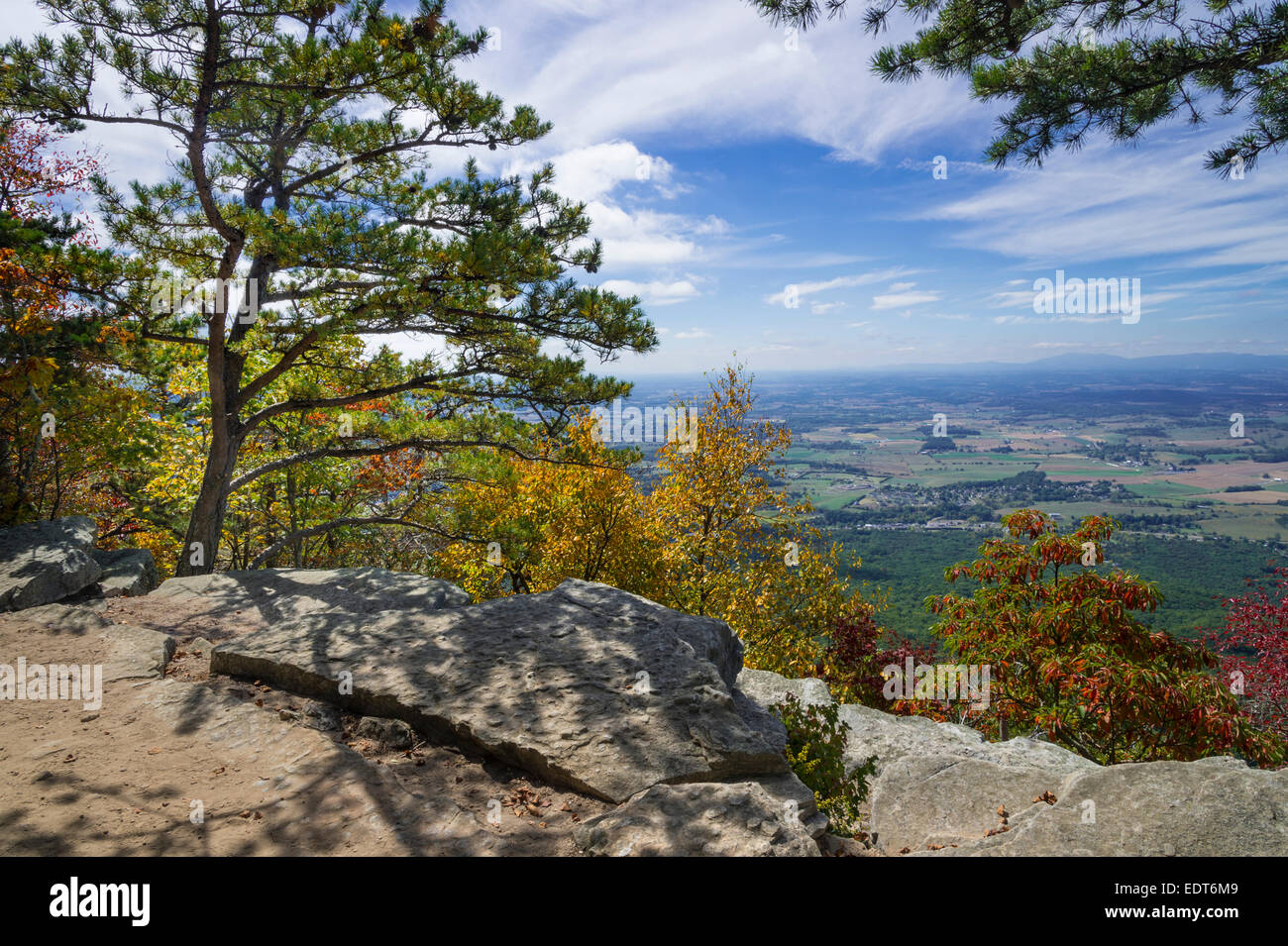 Shenandoah Valley Overlook Stock Photo