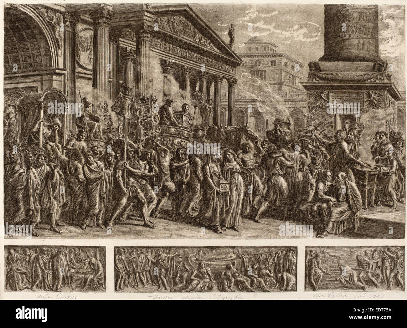 Luigi Ademollo (Italian, 1764 - 1849), The Ashes of Trajan Carried in a ...