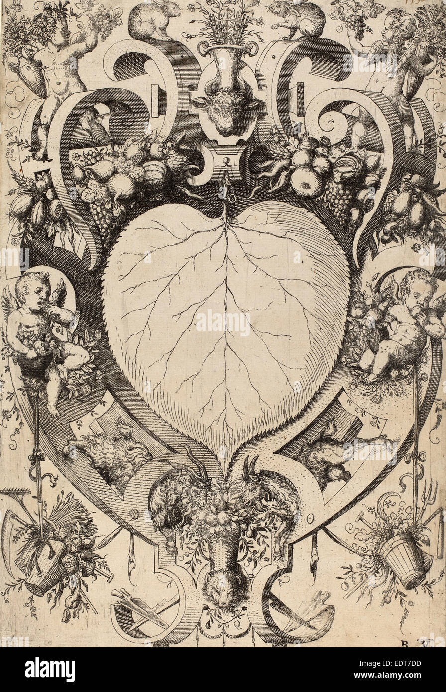 Jost Amman, after Wenzel Jamnitzer I (Swiss, 1539 - 1591), Earth, 1568, etching on laid paper
