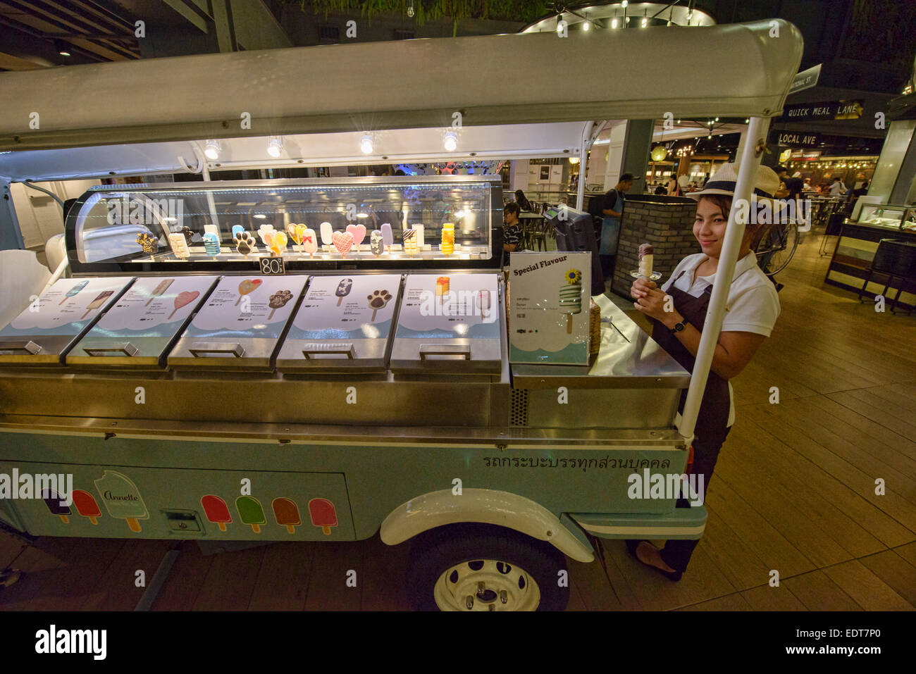 classic converted ice cream tuk tuk, Bangkok, Thailand Stock Photo Alamy