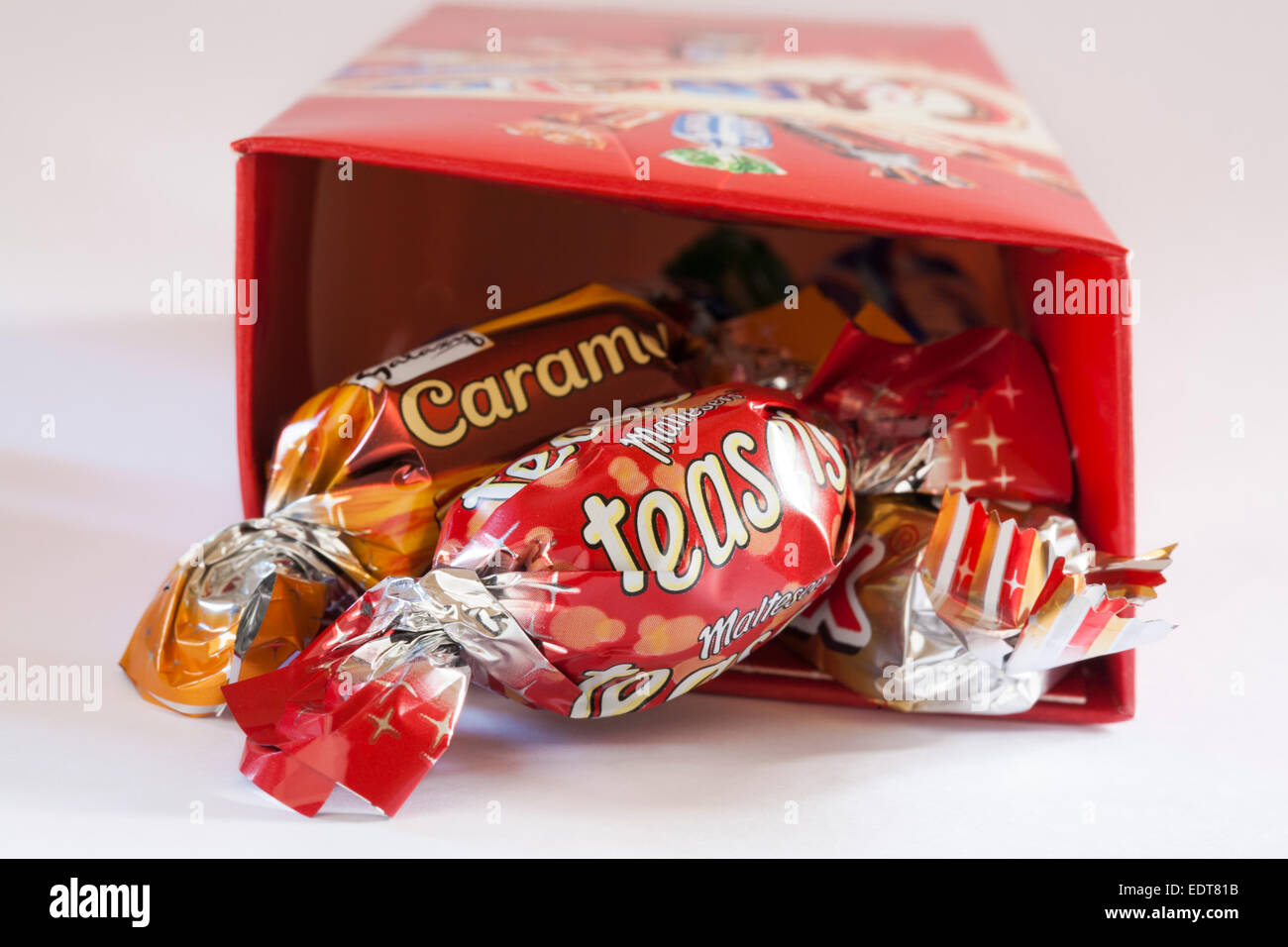 Galaxy Celebrations Chocolate on a white background Stock Photo - Alamy