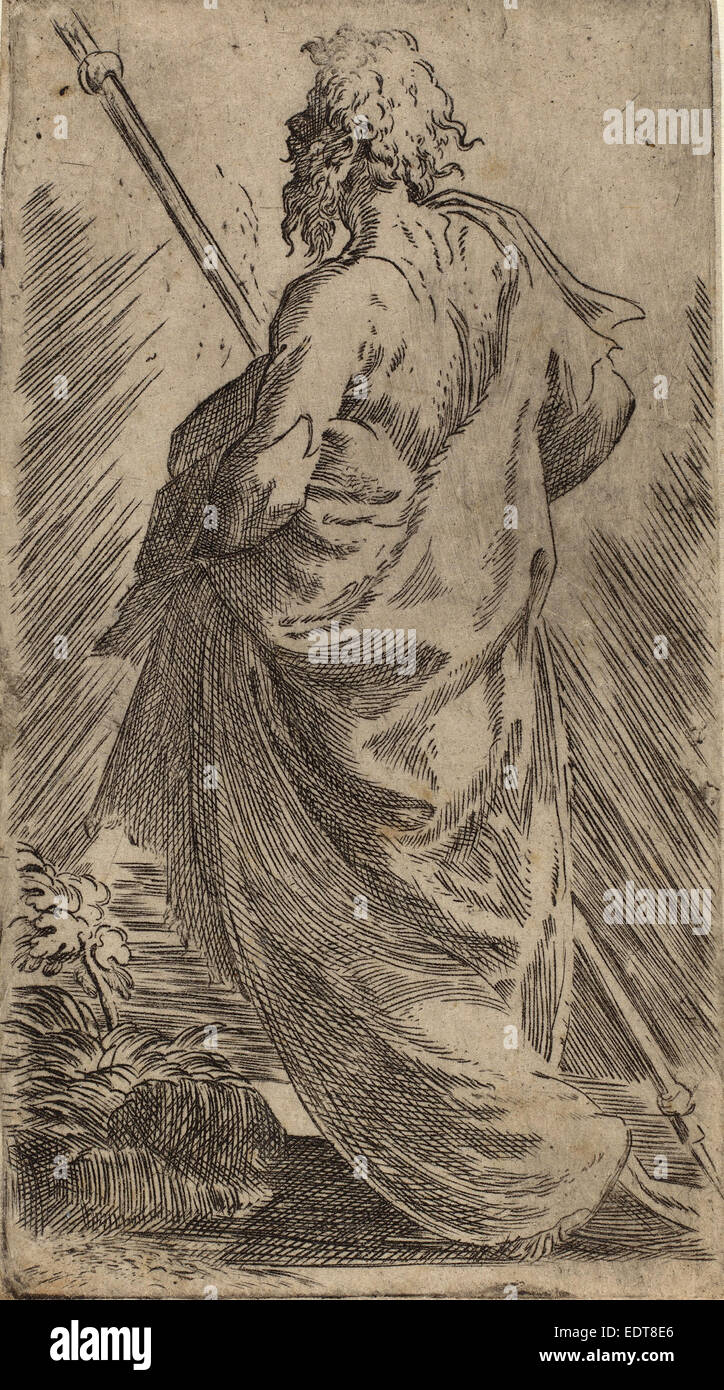 Parmigianino (Italian, 1503 - 1540), Saint James the Greater, etching ...