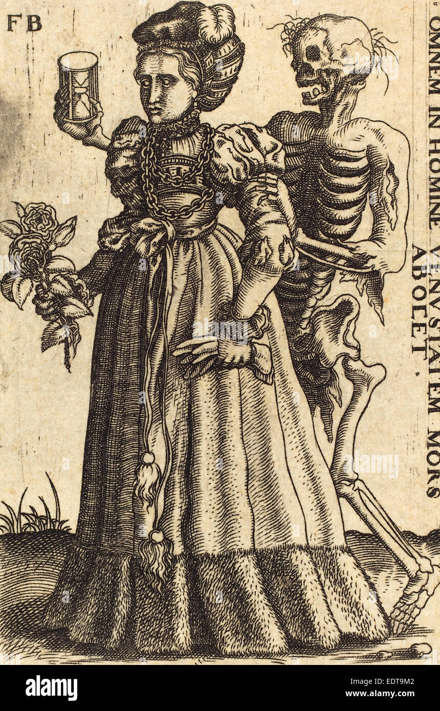 1590), Woman and Death, engraving