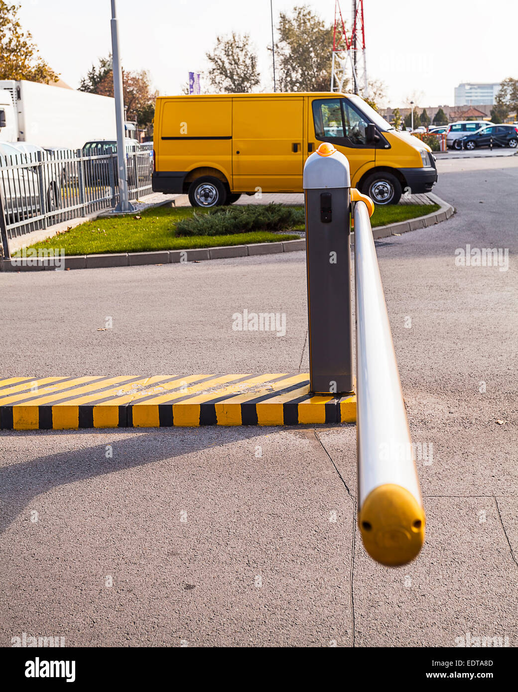 Parking barrier Stock Photo