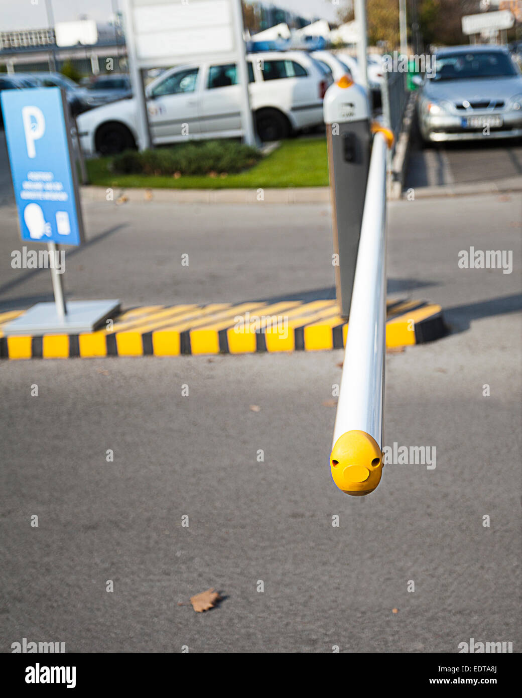 Parking barrier Stock Photo