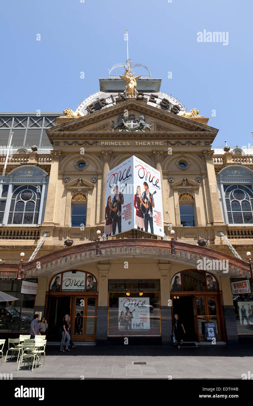 Princess theatre in Melbourne, Australia Stock Photo
