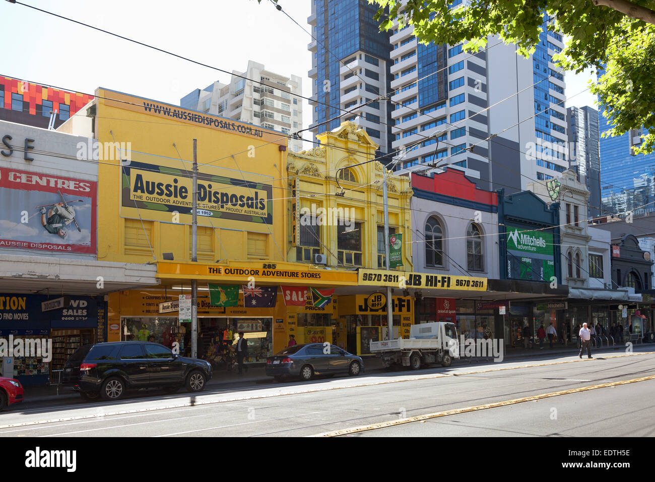Melbourne street view hi-res stock photography and images - Alamy