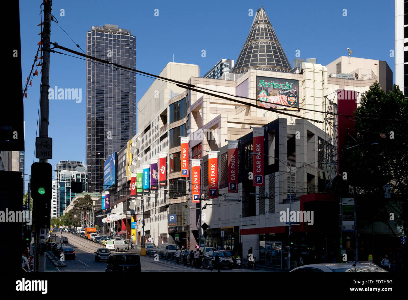 La Trobe Street, shopping in Melbourne, Australia Stock Photo Alamy