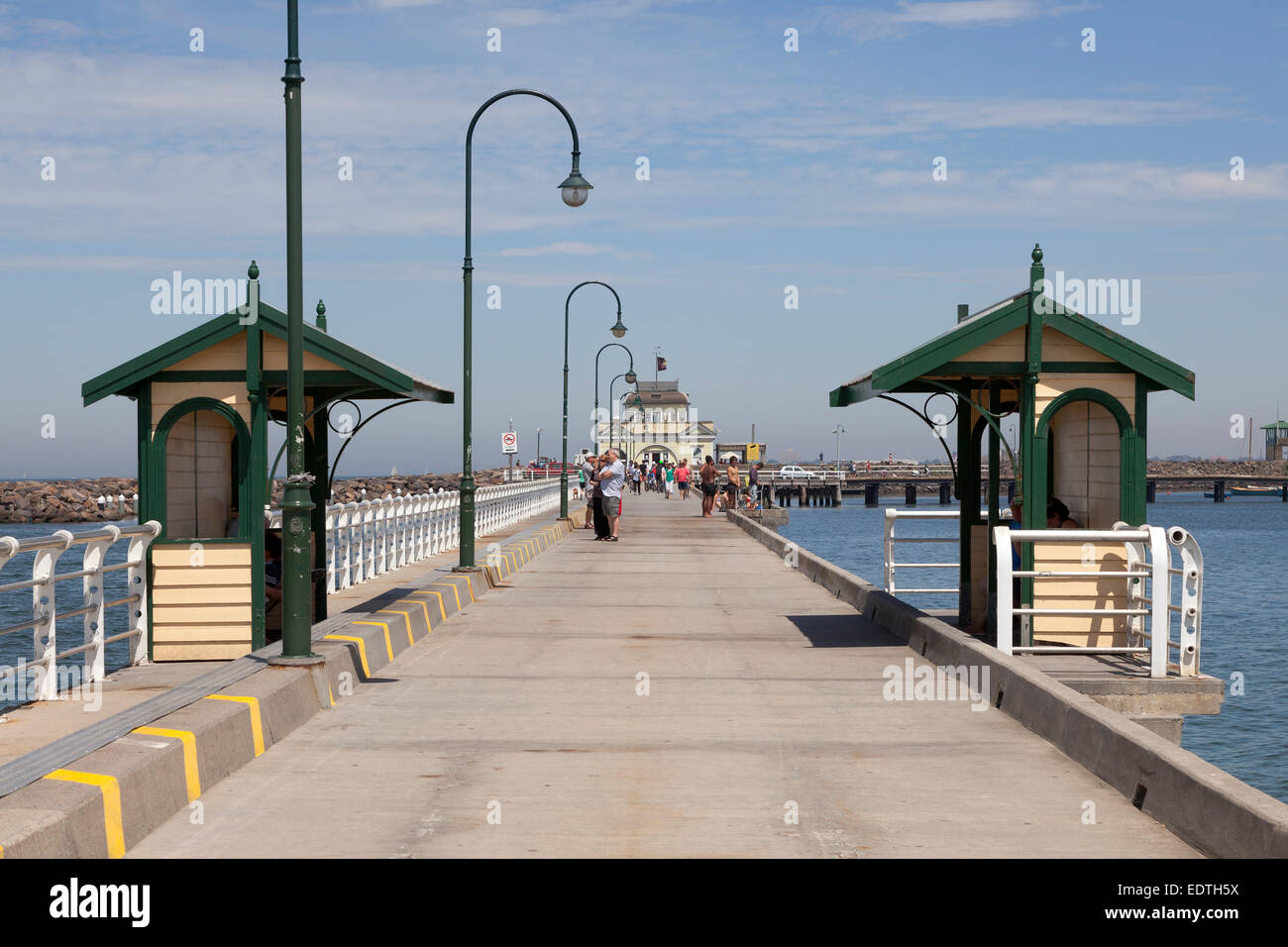 St. Kilda's pier in Melbourne, Australia Stock Photo Alamy