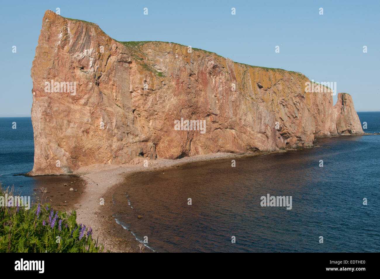 Percé Rock Gaspésie Quebec Canada Stock Photo