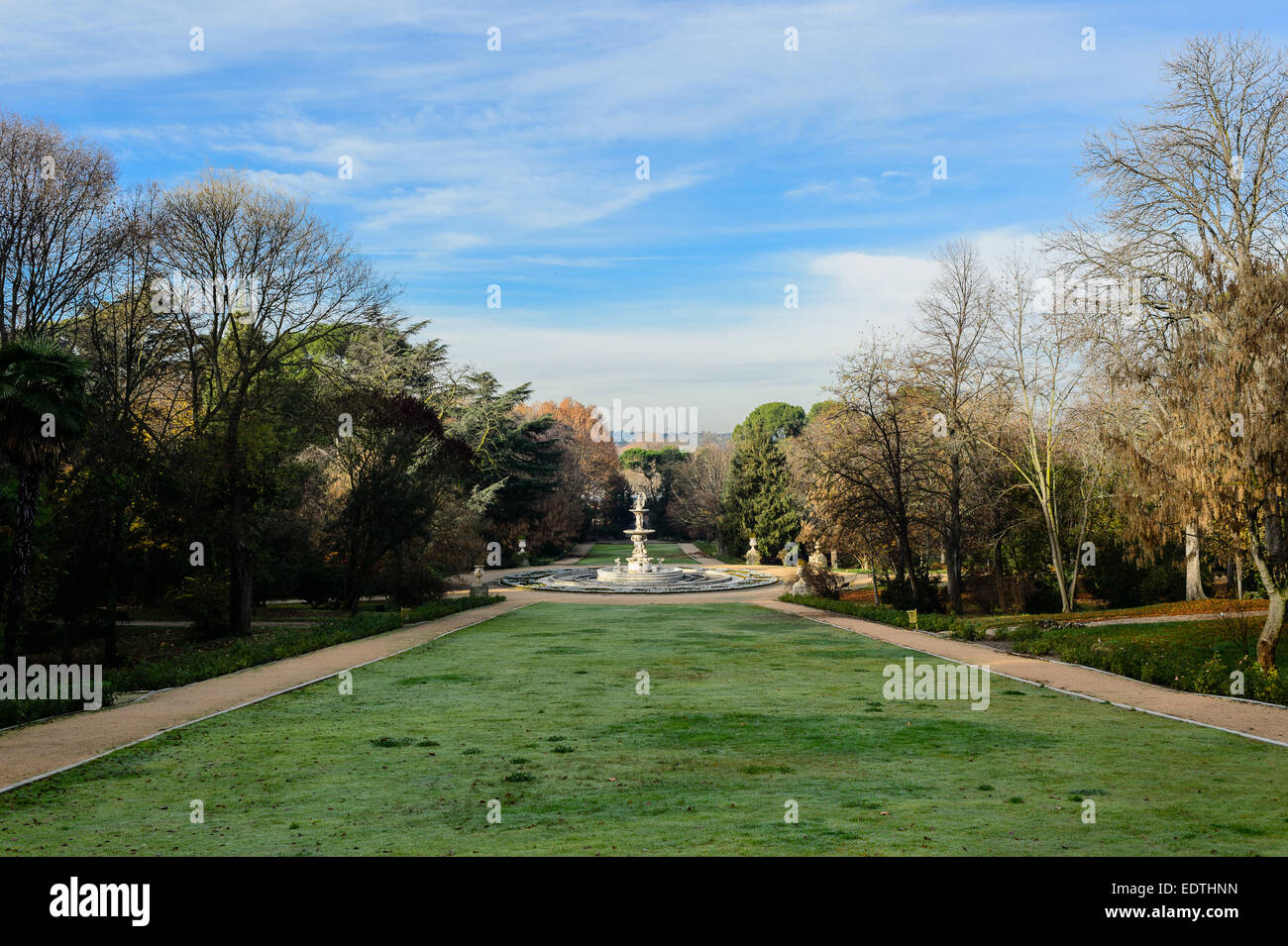 Campo del Moro, Royal palace, Madrid Stock Photo