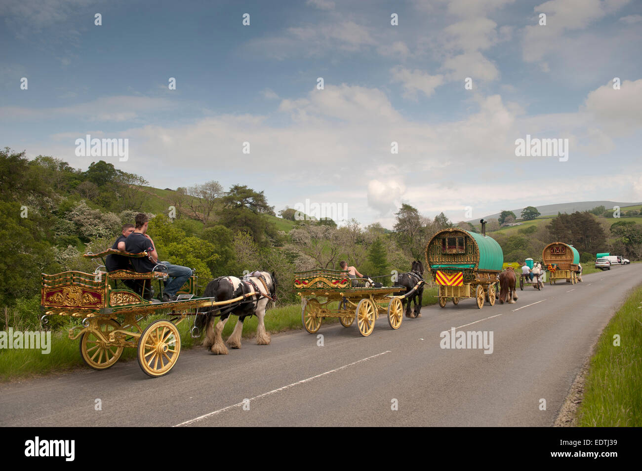 Gypsy caravans hires stock photography and images Alamy