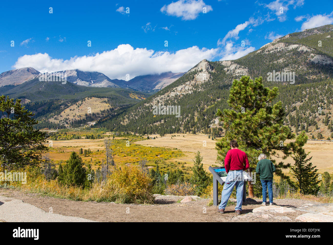 West Horseshoe Park area of Rocky Mountain National Park in Colorado Stock Photo