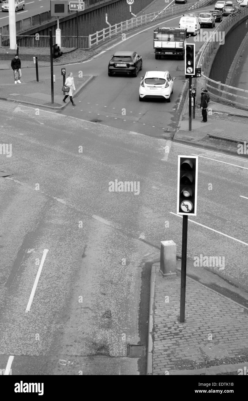 Motorway junction at Charing Cross in Glasgow, Scotland Stock Photo Alamy