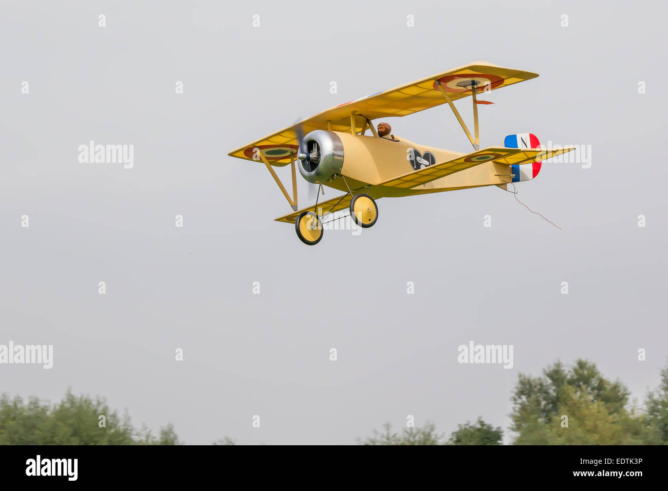 Model biplane Stock Photo