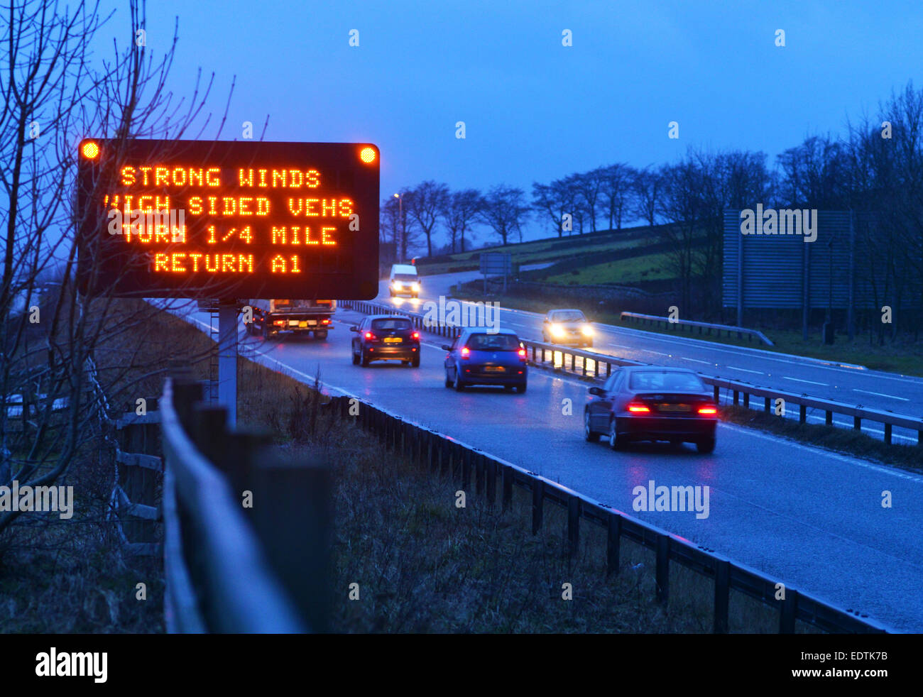 road sign on a66 in county durham closed to high sided vehicles and caravans stock photo alamy road sign on a66 in county durham closed to high sided vehicles and caravans stock photo alamy