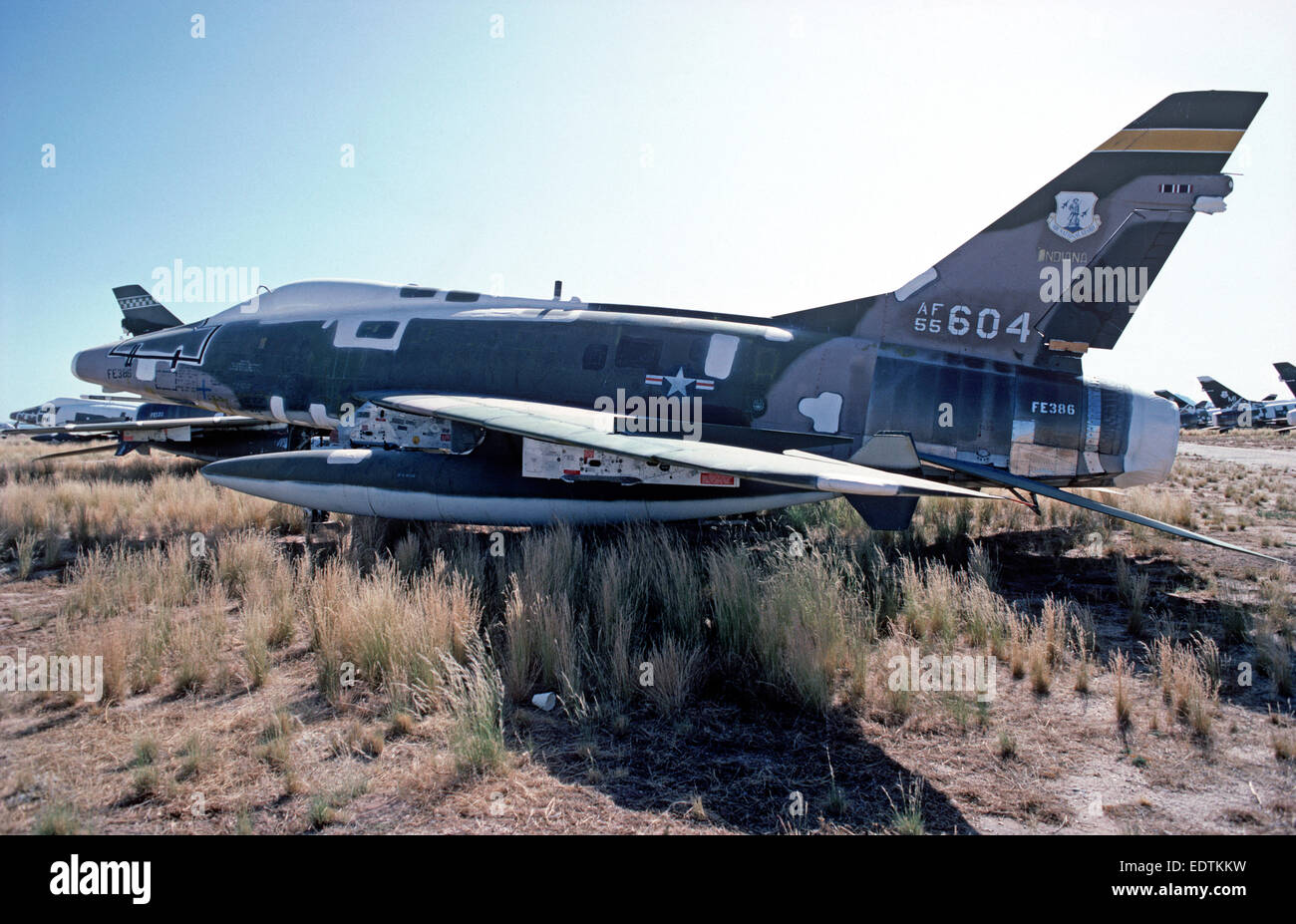 USA Davis-Monthan Tuscon, Arizona, aircraft graveyard, June 1983 Stock Photo