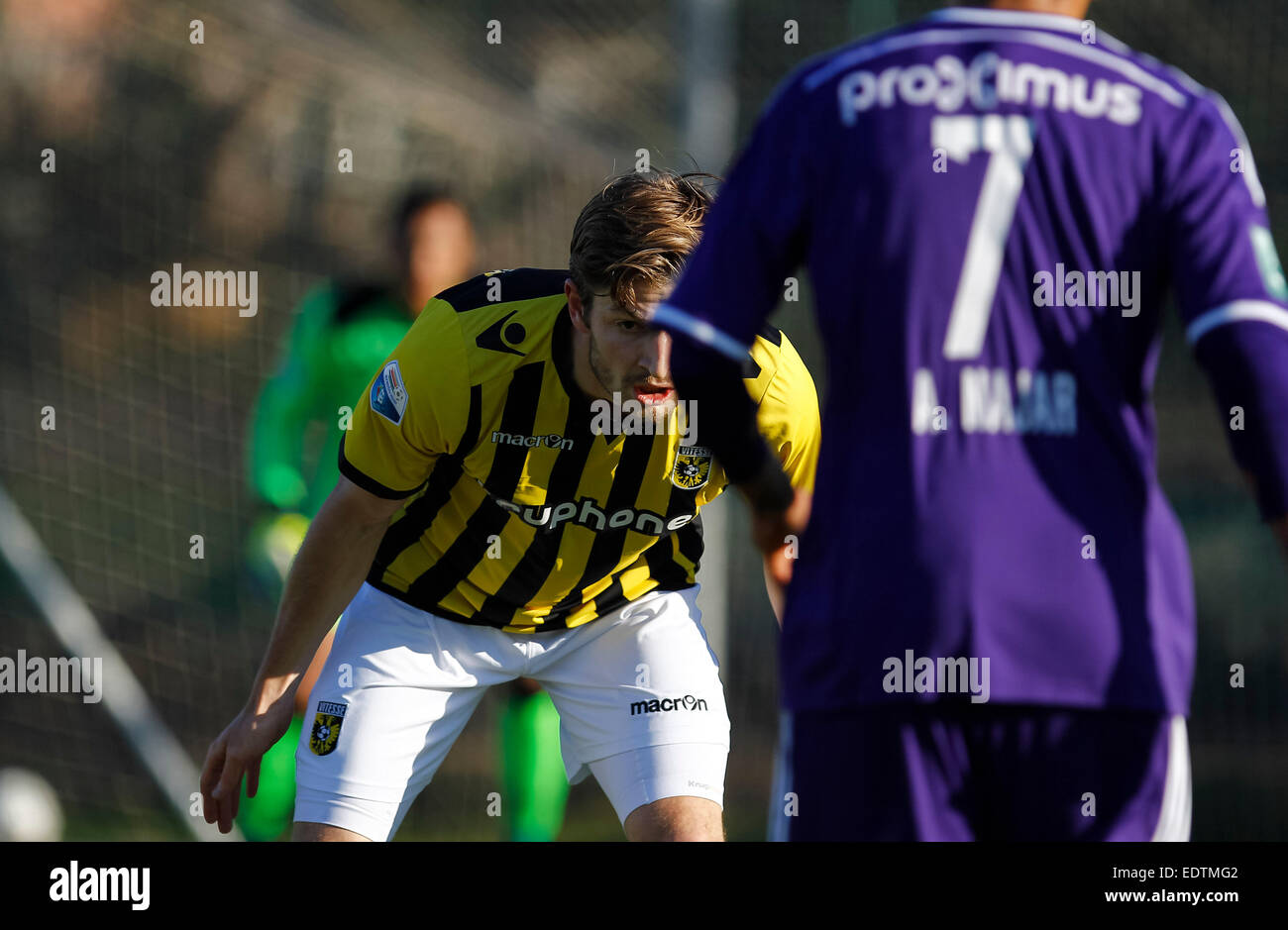 La Manga Club, Catagena, Spain. 9th January 2015.  Football match RSC Anderlecht vs SBV Vitesse © ABEL F. ROS / Alamy Live News Stock Photo