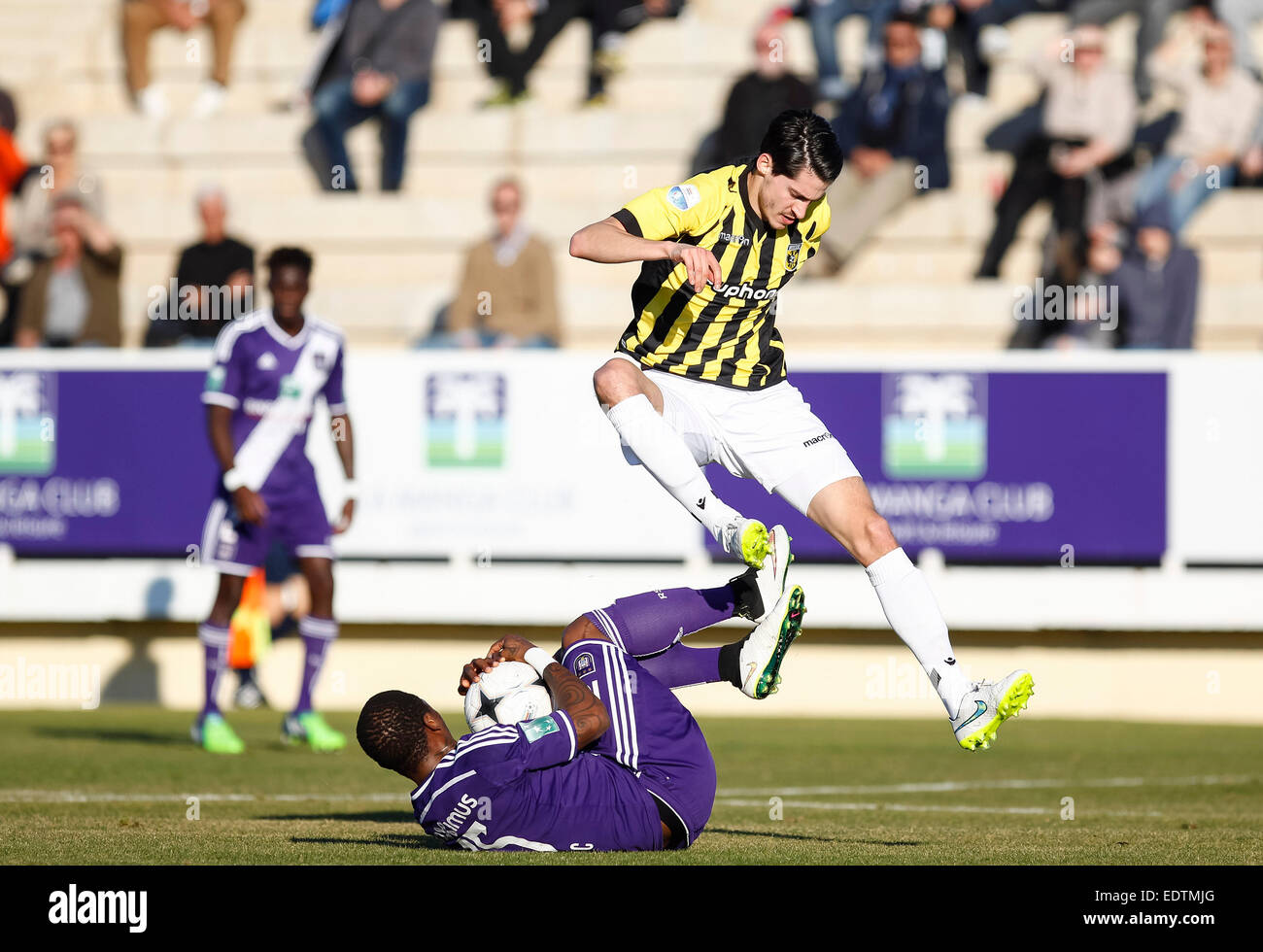 La Manga Club, Catagena, Spain. 9th January 2015.  Football match RSC Anderlecht vs SBV Vitesse © ABEL F. ROS / Alamy Live News Stock Photo