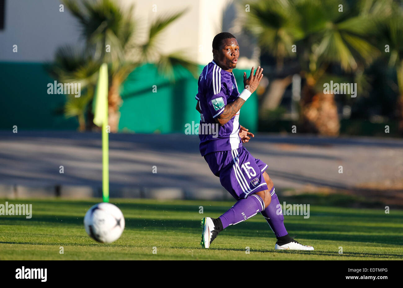 La Manga Club, Catagena, Spain. 9th January 2015.  Football match RSC Anderlecht vs SBV Vitesse © ABEL F. ROS / Alamy Live News Stock Photo