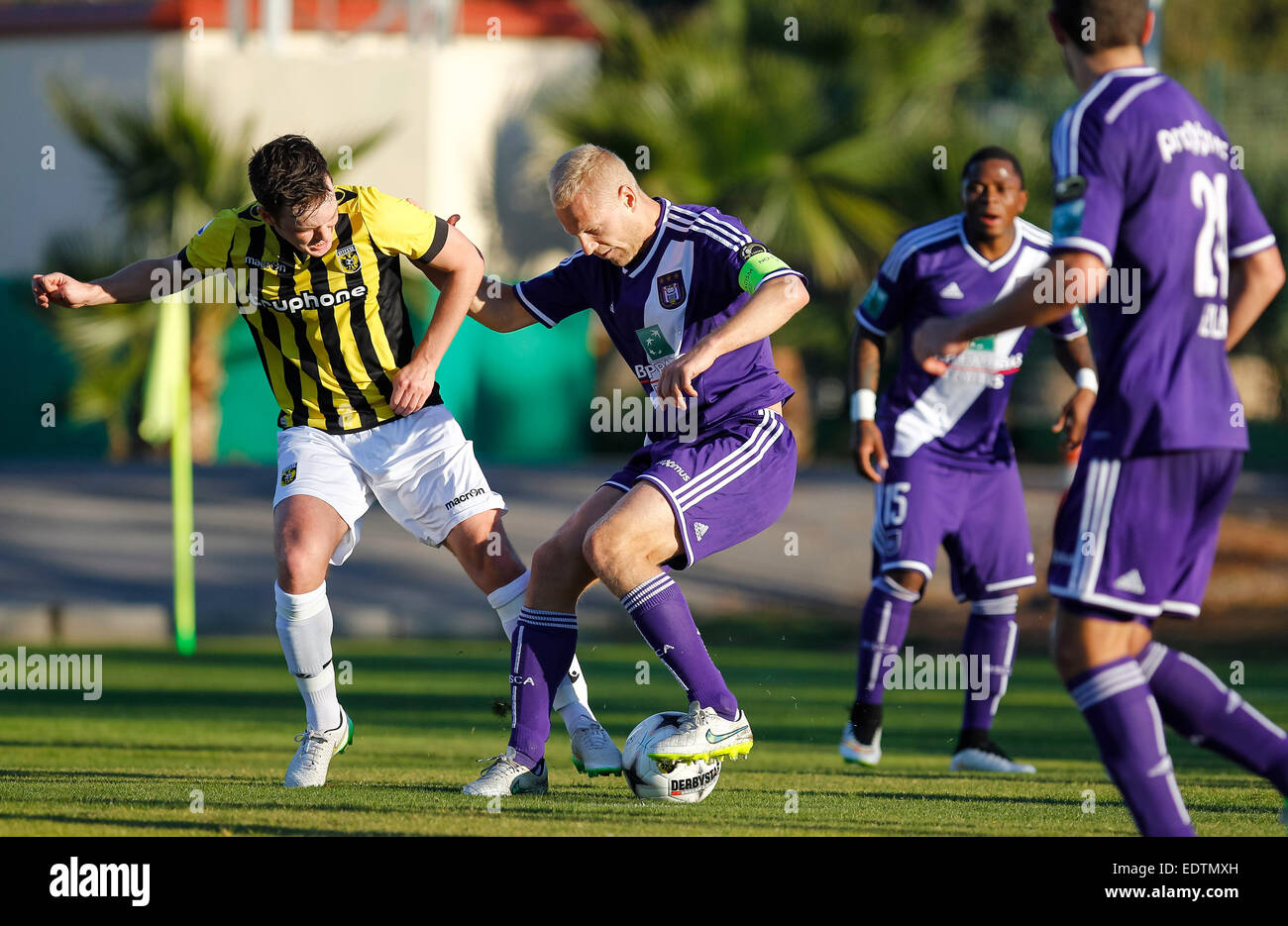 La Manga Club, Catagena, Spain. 9th January 2015.  Football match RSC Anderlecht vs SBV Vitesse © ABEL F. ROS / Alamy Live News Stock Photo