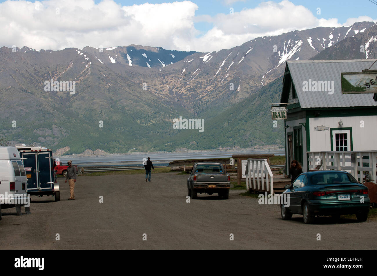 Alaska hope seaview cafe turnagain arm hires stock photography and