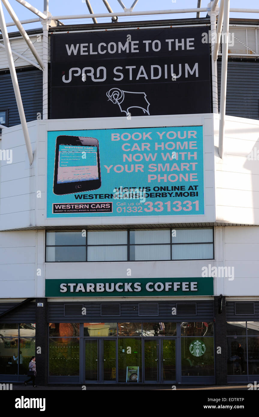 Derby County Football Stadium . Stock Photo