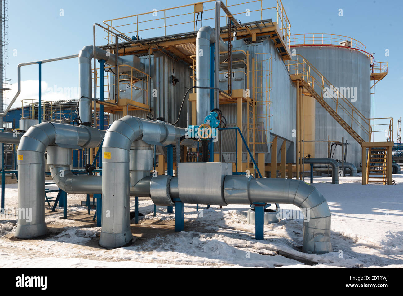 Fuel pipeline Stock Photo